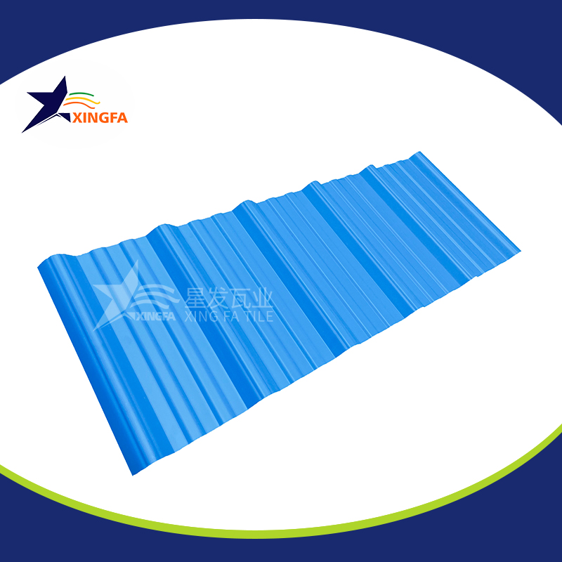 2.5mm加厚蓝色梯形pvc复合隔热瓦 适用于大型水产养殖业厂房房顶用 pvc材质塑料防火厂房瓦 PVC瓦北海厂家出售